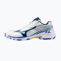 Women's badminton shoes Mizuno Wave Claw 4 white/dazzling blue/stargazer
