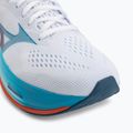 Men's running shoes Mizuno Wave Rider 30 white/blue jewel/orange 7
