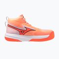 Volleyball shoes Mizuno Neo Jump Mid flamingo coral/lava orange/white 2