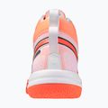 Volleyball shoes Mizuno Neo Jump Mid flamingo coral/lava orange/white 3