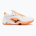 Handball shoes Mizuno Wave Stealth Neo 2.1 white/black/flamingo coral 2