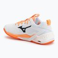Handball shoes Mizuno Wave Stealth Neo 2.1 white/black/flamingo coral 3