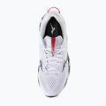 Men's running shoes Mizuno Wave Rider 30 Disclosure white/black/high risk red 5