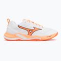 Handball shoes Mizuno Wave Stealth Elite white/lava orange 2