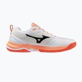 Handball shoes Mizuno Wave Stealth Elite white/lava orange 2