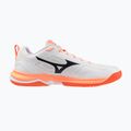 Handball shoes Mizuno Wave Stealth Pro white/black/flamingo coral 2