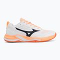 Handball shoes Mizuno Wave Stealth Pro white/black/flamingo coral 2