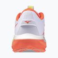 Women's running shoes Mizuno Wave Rider 30 white/flamingo coral/lime pulp 5