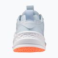Women's handball shoes Mizuno Wave Stealth Neo 2.1 blue finch/lava orange/white 2