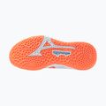 Women's handball shoes Mizuno Wave Stealth Neo 2.1 blue finch/lava orange/white 3