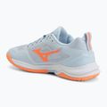 Women's handball shoes Mizuno Wave Stealth Elite blue finch/white 3