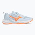 Women's handball shoes Mizuno Wave Stealth Pro blue finch/lava orange 2
