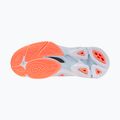 Women's volleyball shoes Mizuno Wave Lightning Pro blue finch/lava orange/flamingo coral 4