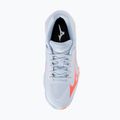 Women's volleyball shoes Mizuno Wave Lightning Pro blue finch/lava orange/flamingo coral 5