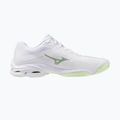 Women's volleyball shoes Mizuno Wave Lightning Pro white/aqua gray/ambrosia 2