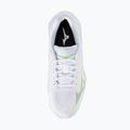 Women's volleyball shoes Mizuno Wave Lightning Pro white/aqua gray/ambrosia 5