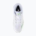 Women's volleyball shoes Mizuno Wave Lightning Pro Mid white/aqua gray/ambrosia 5