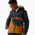 Children's wind jacket REGATTA Hillain Warm black/pumpkin spice/ash 4