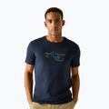 Men's T-shirt REGATTA ClineIX navy mountain lines
