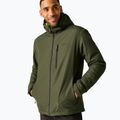 Men's rain jacket REGATTA Allston dark khaki/wood brown