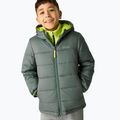 Children's insulated jacket REGATTA Lofthouse dark forest green/wild lime