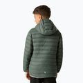 Children's down jacket REGATTA Hooded Marizion dark forest green/wild lime 4