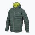 Children's down jacket REGATTA Hooded Marizion dark forest green/wild lime 16