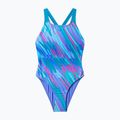 Children's one-piece swimsuit Speedo Allover Pwerbackback moonlight lavender/hyper teal