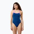Ladies' one-piece swimsuit Speedo Solid Turnback denim teal