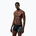 Men's swim boxer trunks Speedo Medley Logo Aquashort anthracite/hyper teal 5