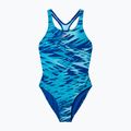 Children's one-piece swimsuit Speedo Hyperboom Print Medalist night watch/hyper teal