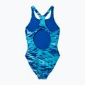 Children's one-piece swimsuit Speedo Hyperboom Print Medalist night watch/hyper teal 2