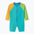 Children's one-piece swimsuit Speedo Colorblock Zip LS aqua breeze