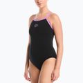 Ladies' one-piece swimsuit Nike Hydrastrong Logo Gra jet black