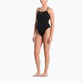 Ladies' one-piece swimsuit Nike Hydrastrong Logo Gra jet black 2