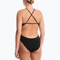 Ladies' one-piece swimsuit Nike Hydrastrong Logo Gra jet black 3