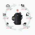 Gregory Verte 18 l carbon bronze ski backpack 5