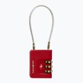 Padlock Samsonite Cablelock 3 Dial TSA red