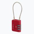 Padlock Samsonite Cablelock 3 Dial TSA red 2
