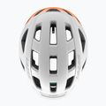 Lazer Cerro KinetiCore white/flash orange bicycle helmet 5