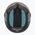 Children's ski helmet Bollé Quiz Visor Jr black/blue matte/orange gun 5