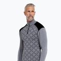 Men's thermal sweatshirt Dovre Half Zip Jacquard grey 3