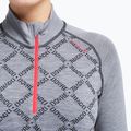 Women's thermal sweatshirt Dovre Half Zip Jacquard grey 3
