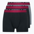 Men's CR7 Basic Trunk boxer shorts 3 pairs white/grey melange/black