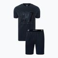 Men's pajamas CR7 Pyjama Short dark grey melange