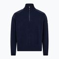 Men's sweater Dovre Ribbed Knit Half Zip navy