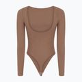 Women's training body Girlfriend Collective Ava Scoop Back brownie 8