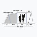 Outwell Monterey 4 Air blue 4-person camping tent 8