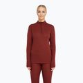 Women's thermal sweatshirt Dovre Wool Zip burgundy