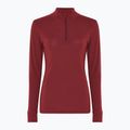 Women's thermal sweatshirt Dovre Wool Zip burgundy 4